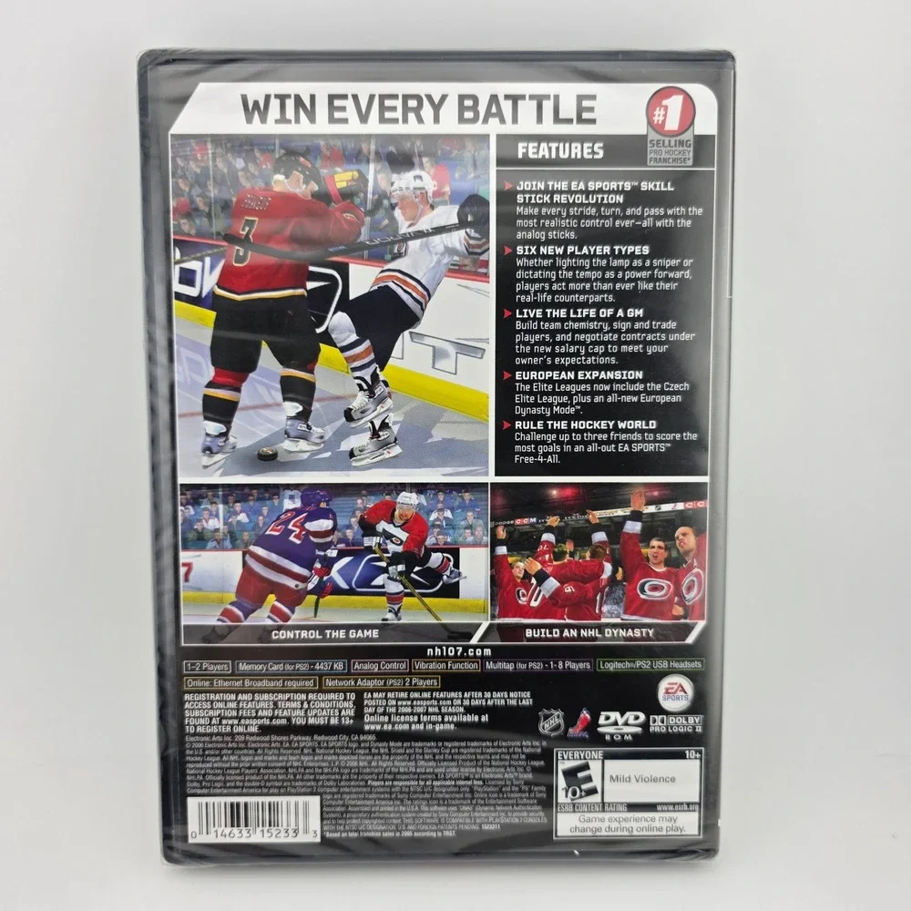 EA Sports NHL 07 PlayStation 2 PS2 Video Game New Sealed